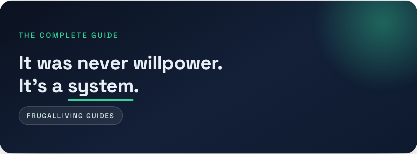 The Complete Guide — It was never willpower. It's a system .